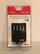 Sunpak LED 12 High Power Video Light for Camcorder or HDSLR Camera BRAND NEW