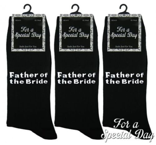 NEW Personalised Boys Kids Mens WEDDING SOCKS Cotton Novelty Childrens Black - Picture 18 of 21
