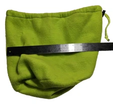 13 Inch Green Fleece Paintball Gun Game Mask Goggles Helmet Case Bag Carrier