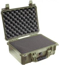 Pelican 1450 Case with Foam Olive Drab