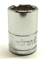 Vintage Herbrand Socket JM113, 12Pt. 13mm,  3/8" Drive