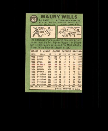 1967 Topps Baseball Cards #11 thru #609 Hi Numbers U Pick RESTOCKED 7/18/25 - Picture 322 of 416
