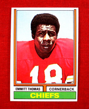 1974 TOPPS SET BREAK #381 EMMITT THOMAS Kansas City Chiefs EX (B)