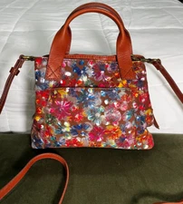 American Leather Co Leather Mini Ada Rare Pattern New w Defects Read Description