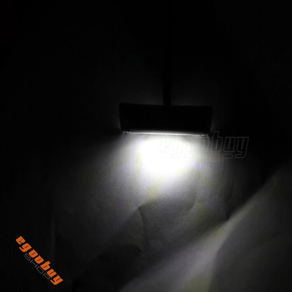 Luz de matrícula 3 LED universal para motocicleta Harley Honda Yamaha Foto 3 de 4