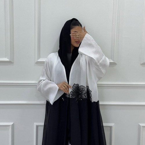 Open Abaya Kaftan Dubai Kimono Muslim Women Cardigan Long Dress Gown Robe Arab - Picture 9 of 26