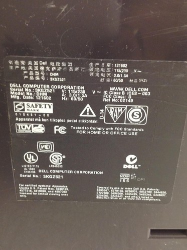 DELL Dimension 4550 Intel Pentium 4 2Ghz Computer w/512MB Ram,CDROM,NoHD,WORKING - Picture 10 of 12