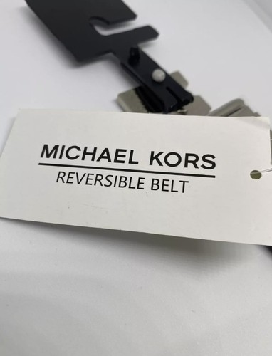 Gürtel Michael Kors Herren Hose Jeans Größe 32 Silber Braun 86F1LBLY3O UVP $ 78 Neu - Bild 6 von 6