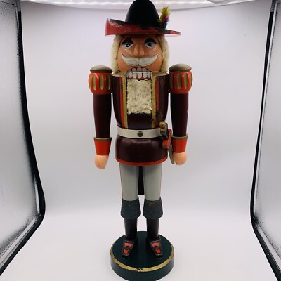 1971 Large German Nutracker Made In Democratic Republic 21 Inch Long Vintage