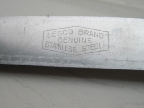 CUCHILLO DE COLECCIÓN MARCA LESCO COCINA CARNICERO TALLA BAQUELITA CUERNO GRANDE LARGO - Imagen 2 de 12