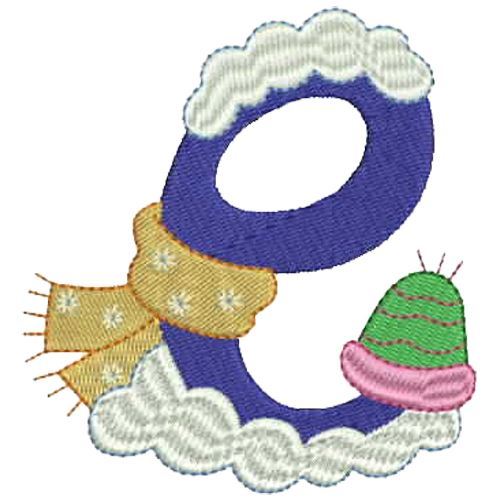 Embroidery Design Set - Winter Alphabet(1) - 26 Designs - 9 Formats - USB Stick - Picture 8 of 10