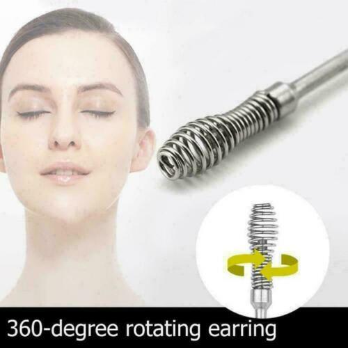 Ear Wax Remover Tool Ear Wax Cleaner Removal Spiral Picker Spoon Q-Grip Care Kit - Picture 6 of 12