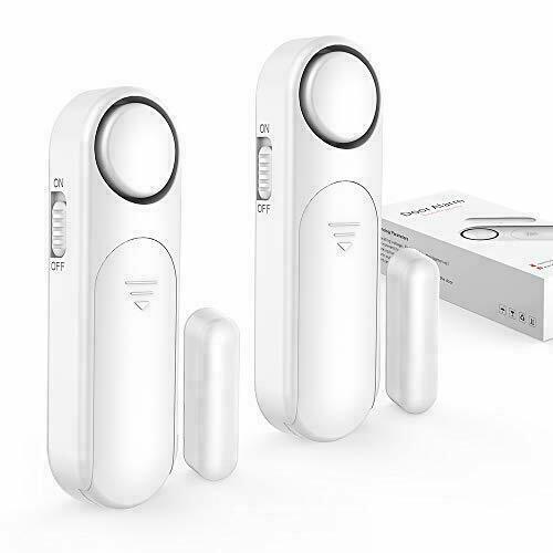 Door Alarm Sensor, 2 Pack SECRUI Wireless Window Door Open Contact Burglar Alarm