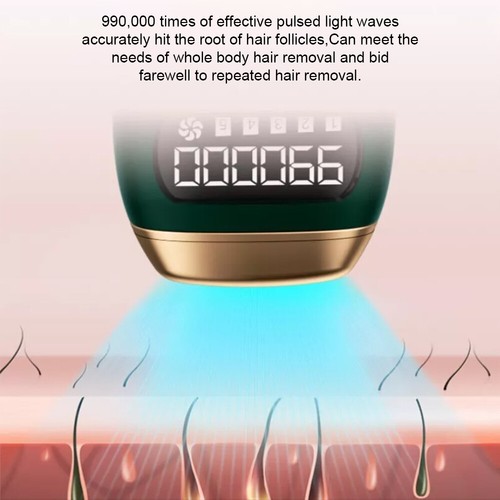 Professional 990,000 Flashes Laser Hair Removal 5 Levels LCD Display IPL Laser - Picture 7 of 17