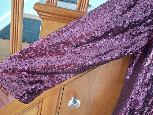 YOURS Curve - Purple Sequin Embellished Blazer - Size 24/26 - BNWT - RRP £54.00 - Picture 9 of 24