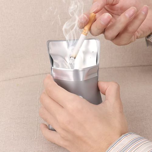 Pocket Ashtray Smoking Cigarette Ash Pouch Fireproof Odorless Bag Trave Portable - Picture 10 of 12