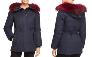 Mackage-Kay-Danea-Women-039-s-Puffer-Down-Coat-Missing-Fur-XS-Navy-NWD-MSRP-795