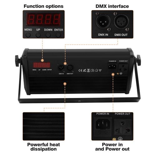 120W RGBW LED Wall Wash Light Bar DMX Stage Beam Light Party Show Effect Lights - Picture 10 of 11
