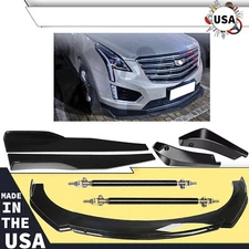 For Cadillac CTS ATS Front Bumper Lip Splitter Spoiler Body Kit Side-Skirt