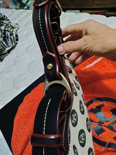 Dooney & Bourke DB Logo SIGNATURE SMALL HOBO Handbag - Picture 2 of 6