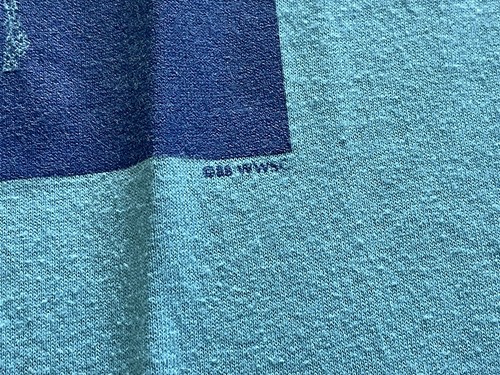 VTG 1988 Yellowstone Single Stitch T-Shirt Elk Large Blue Jerzees Tag - Picture 4 of 11