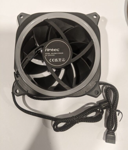 Antec RGB Fans 120mm x 30mm, 5V-3PIN Addressable RGB Fans, 30mm Thickness PC Fan - Picture 9 of 11