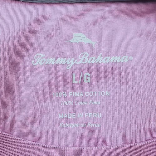Large Tommy Bahama Wisteria Purple New Bali Skyline Crewneck Pima T-Shirt 46" - Picture 8 of 10