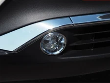 Front Fog Light Cover Trim For 2020-2024 Toyota Harrier Venza Lamp Ring Decor