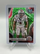 Davison Igbinosun 2024 Bowman Best U/35 Teal Geometric #51 Ohio State