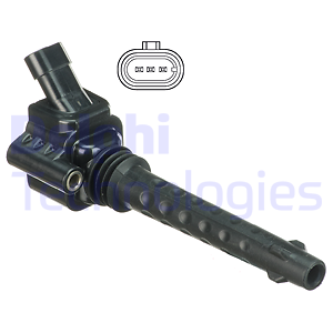 BOBINA ACCENSIONE DELPHI per Abarth 500 (150)(2008- ) 1,4 - 103kw 140cv 16v turb - Imagen 1 de 3