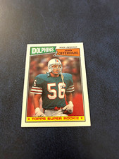 1987 Topps Football John Offerdahl Rookie Card #244 Set Break NM