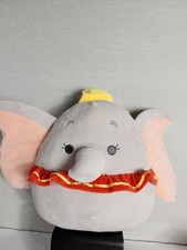 Squishmallow Disney Dumbo Elephant Plush 12  Stuffed Animal Gray Pink Red