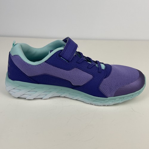 Saucony Running Shoes Kids Size 6 Wind 2.0 Purple Green Great Condition - Picture 12 of 14