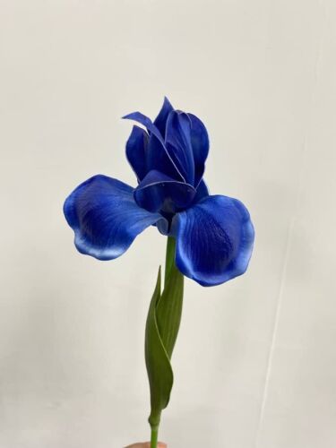 4pz Fiore di Iris Artificiale Fiore di Seta,Bouquet di Fiori,Stelo Lungo 18" Irel Finto... - Foto 3 di 7