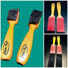 Wood Suede Sole Wire Cleaners Dance Shoes Cleaning Brush For Footwear 2Pcs