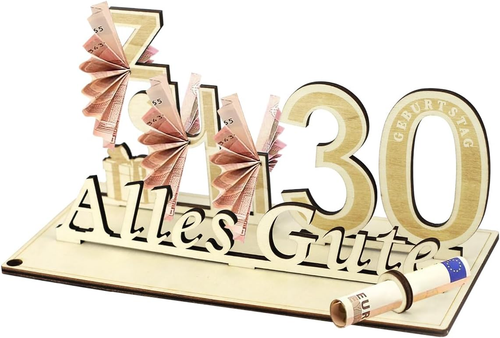 Geschenke Zum 30 Geburtstag Mann Frau,13,4X25X12Cm Geldgeschenke Geburtstag Gesc - Bild 11 von 12