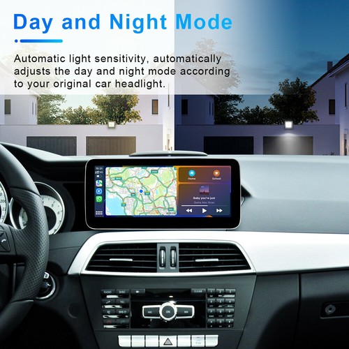 10.25'' Car Linux Screen Wireless Carplay Video Radio For Benz C W204 2011-2014 - Picture 6 of 12