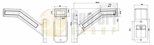 WAS W168.1 RH LED Outline / Side Marker Lamp - Imagen 4 de 4