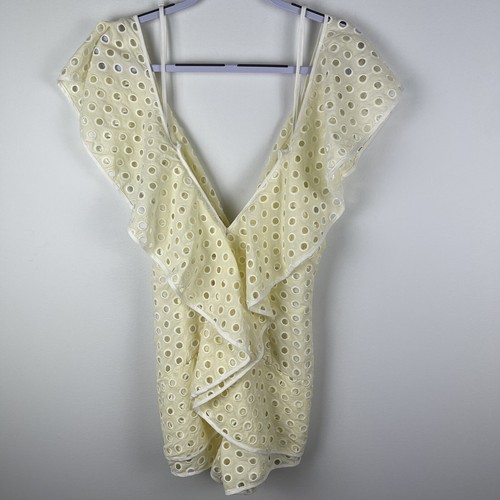 Alice McCall Confide In Me Playsuit Sz 8 Line Broderie Anglaise RRP $320 New - Picture 9 of 14