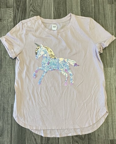 GapKids Justice Shirts/Top Lot Of 4 Girls Size L (10) 10-12 Flip Sequins Studded - Picture 2 of 11
