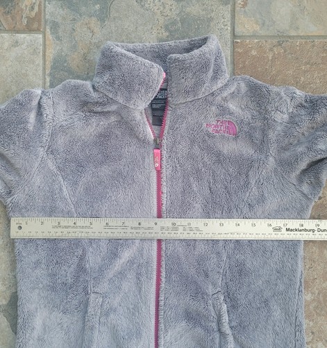 THE NORTH FACE Girl's Size Large 14-16 Osolita Jacket Gray W/Purple Embroidery - Picture 2 of 10