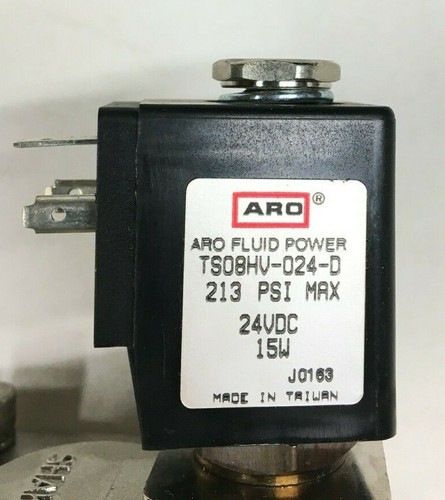 Ingersoll Rand ARO TS08HV-024-D Solenoid Valve 24VDC-Coil 304SS 2-WAY 1"NPT NC - Picture 4 of 9