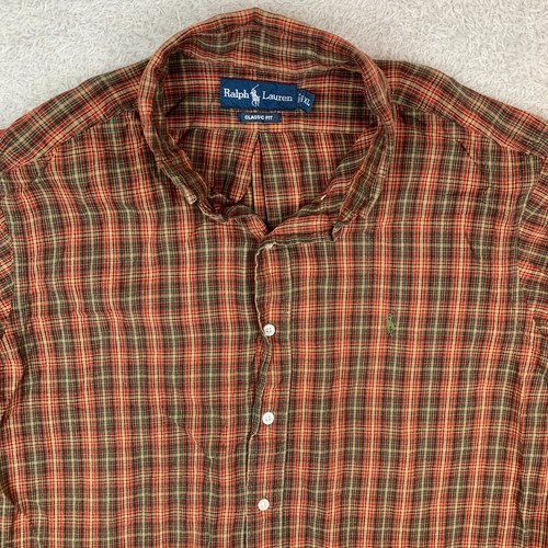 Camicia Ralph Lauren vestibilità classica check cotone con colletto taglia uomo XL - Foto 2 di 13
