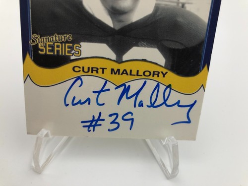 TK Legacy CURT MALLORY AUTO Signed M GO BLUE Card MGB86 MICHIGAN WOLVERINES - Picture 2 of 8