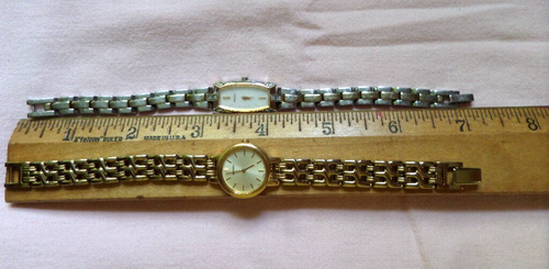 2 VTG SEIKO LADIES WATCHES GOLDTONE & TWO-TONE NEED BATTERY - Picture 8 of 10