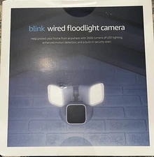 Blink Wired Floodlight Camera - 2600 Lumens HD Live View