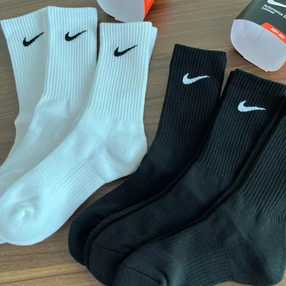 NUEVO ORIGINAL NIKE Unisex Rendimiento Cojín Crew Entrenamiento Calcetines Largos (3 Pares) Foto 3 de 4