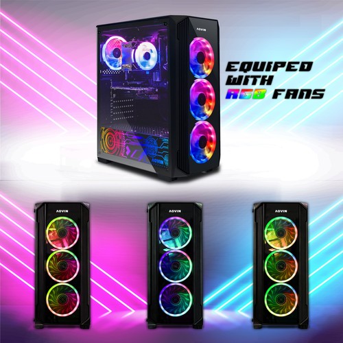 Gaming PC AQVIN Corei7 i5 32GB 2TB SSD Windows 11 GeForce RTX 3060 GTX 1650 HDMI - Picture 27 of 50