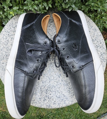 Lacoste Men's BUYLISS Black Leather Sneaker  Size : 13US , 47EU 12UK - Picture 12 of 16