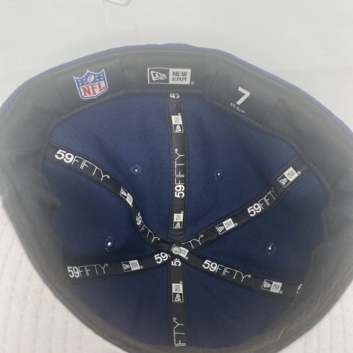 Dallas Cowboys 59fifty eng anliegender New Era blau-goldfarbener Hut mit Metalllogo Größe 7 - Bild 5 von 6